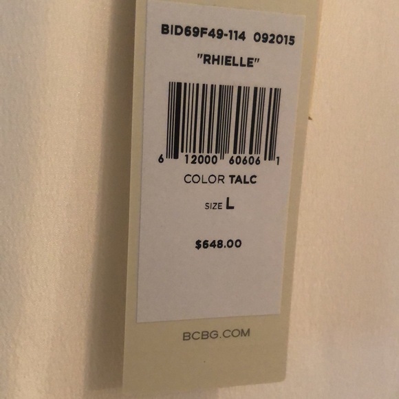 BCBGMAXAZRIA sheer long waist new with tags dress. - Picture 6 of 8